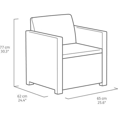 Conjunto de mobiliário Victoria Lounge Graphite