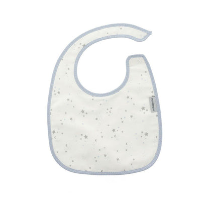 Babete quadrado com velcro, azul claro, 20x26 cm. Rosa