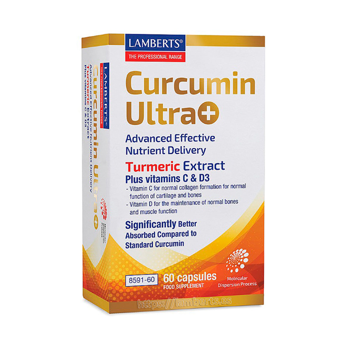 Curcumina Ultra + Lamberts 60 cápsulas