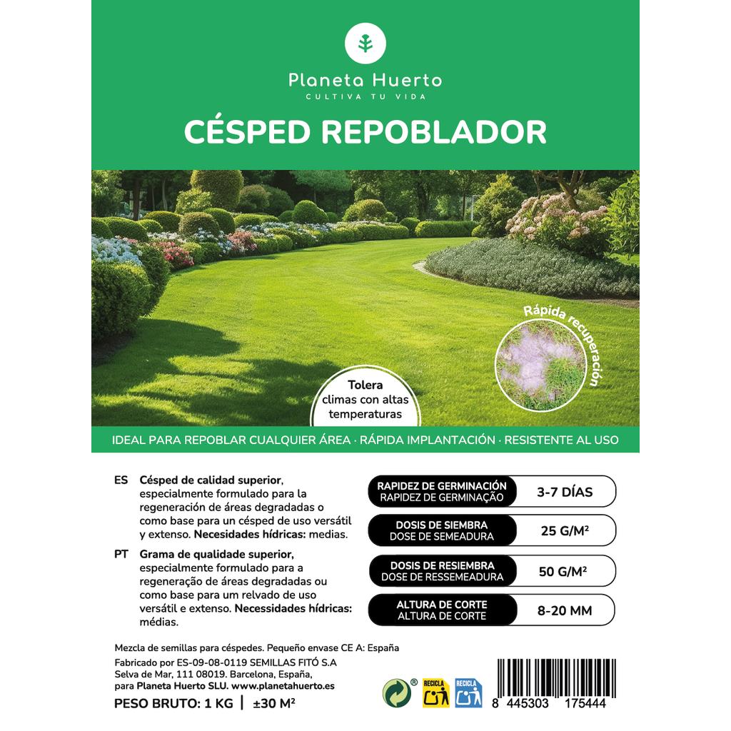 Sementes de Relva Repovoadora Planeta Huerto 1 kg