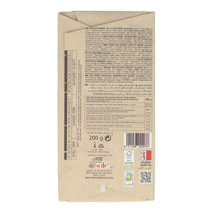 Solé Sobremesa Orgânica Chocolate 200 gr