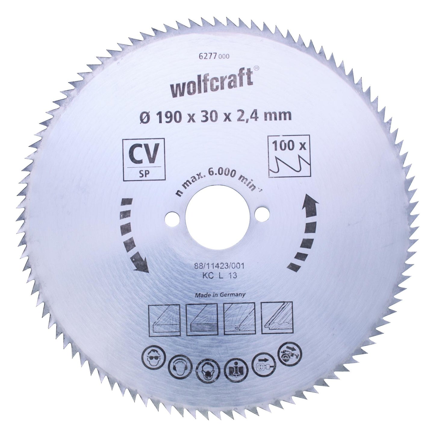 Lâminas de serra circular de corte fino Wolfcraft