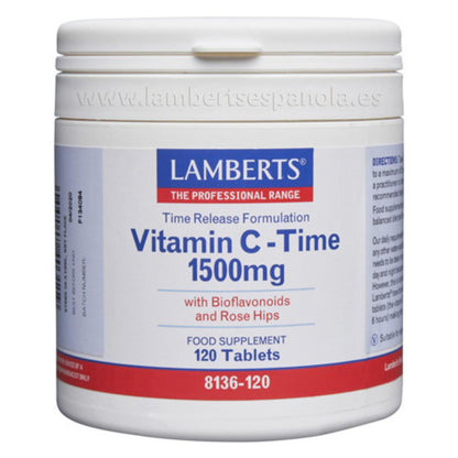 Vitamina C de Libertação Sustentada 1500 mg Lamberts 120 Comprimidos