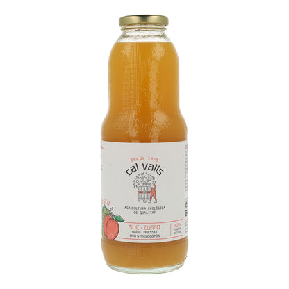Sumo Orgânico de Pêssego e Uva Cal Valls 1 L