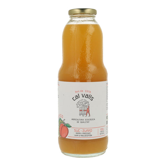 Sumo Orgânico de Pêssego e Uva Cal Valls 1 L