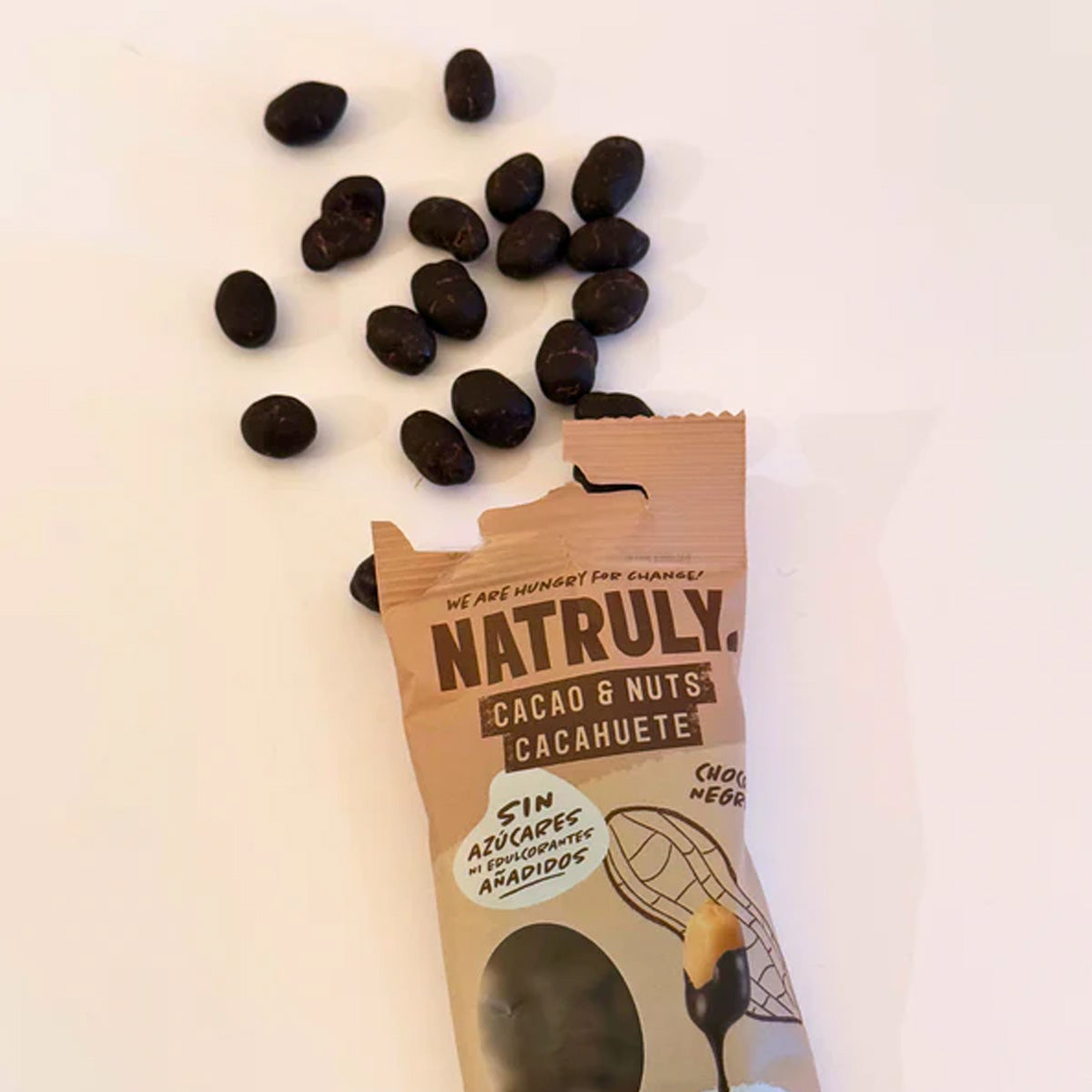 Cacau e Nozes Chocolate negro, Natruly, 50g