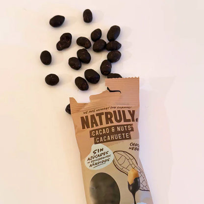 Cacau e Nozes Chocolate negro, Natruly, 50g