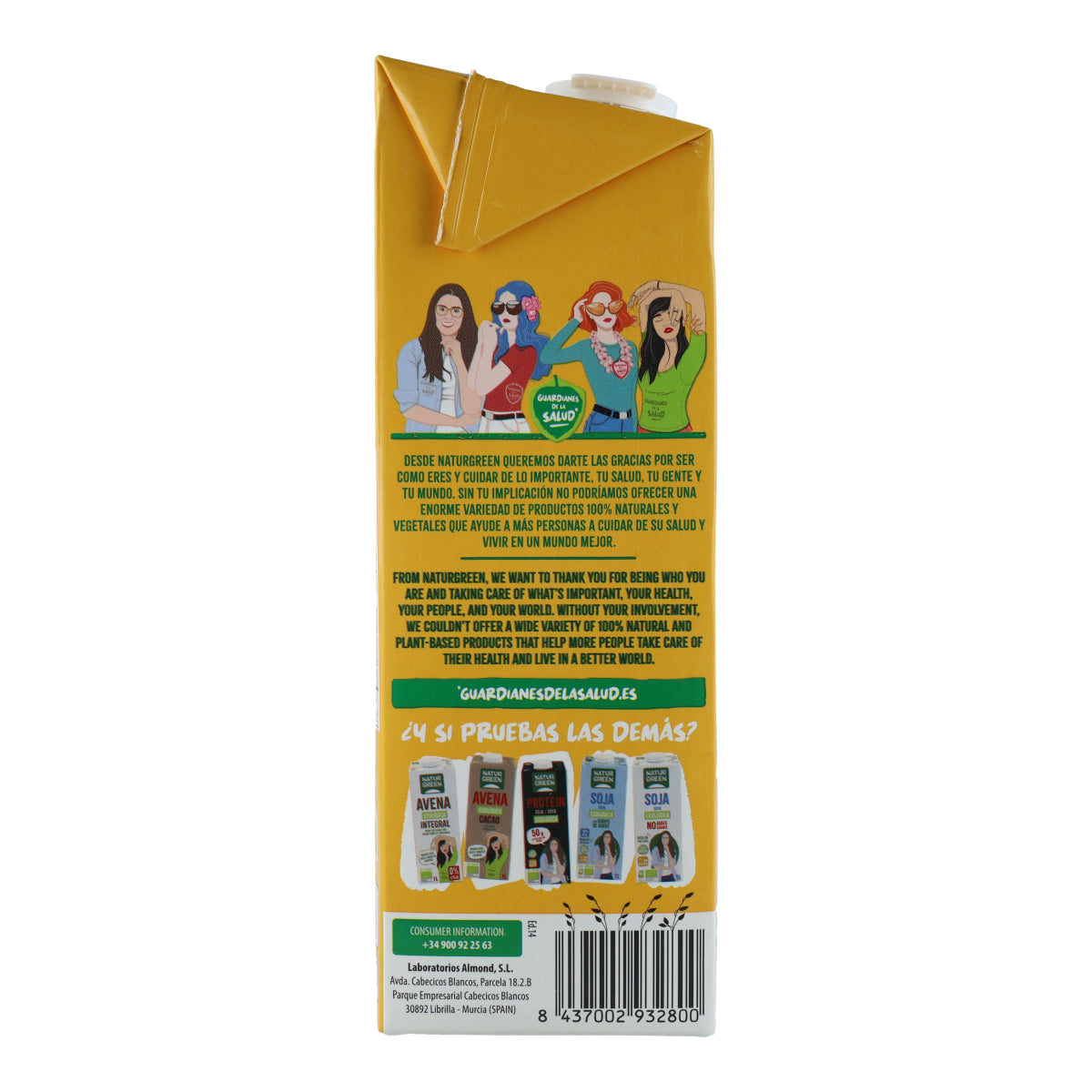 Bebida de Aveia Sem Açúcar Bio NaturGreen 1 L
