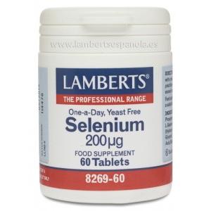 Comprimidos de selénio Lamberts 60