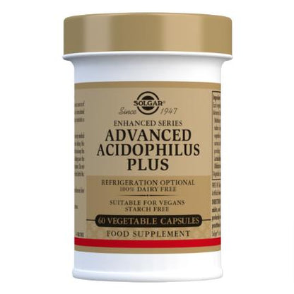 Solgar Advanced Acidophilus Plus 60 Cápsulas