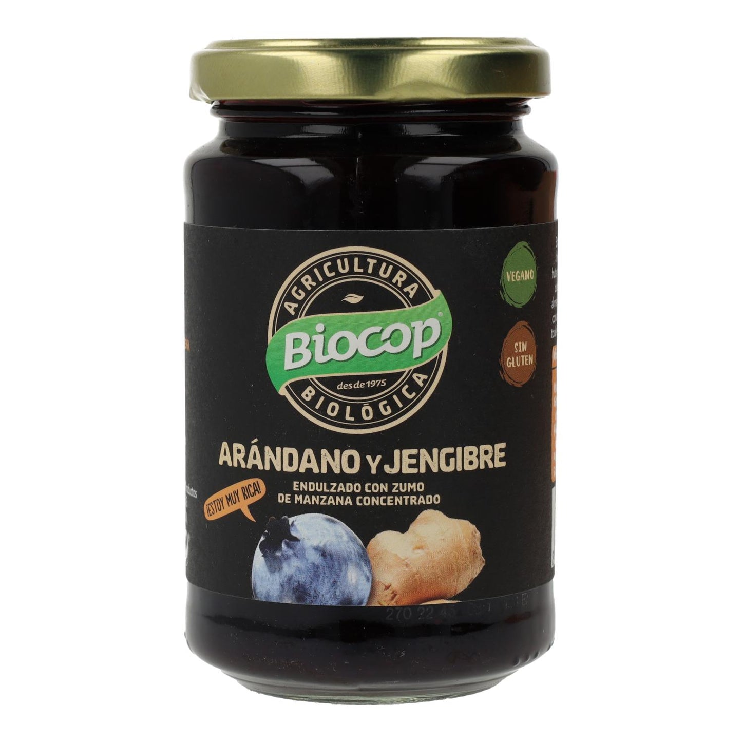 Biocop Compota Orgânica de Mirtilo e Gengibre 265 g