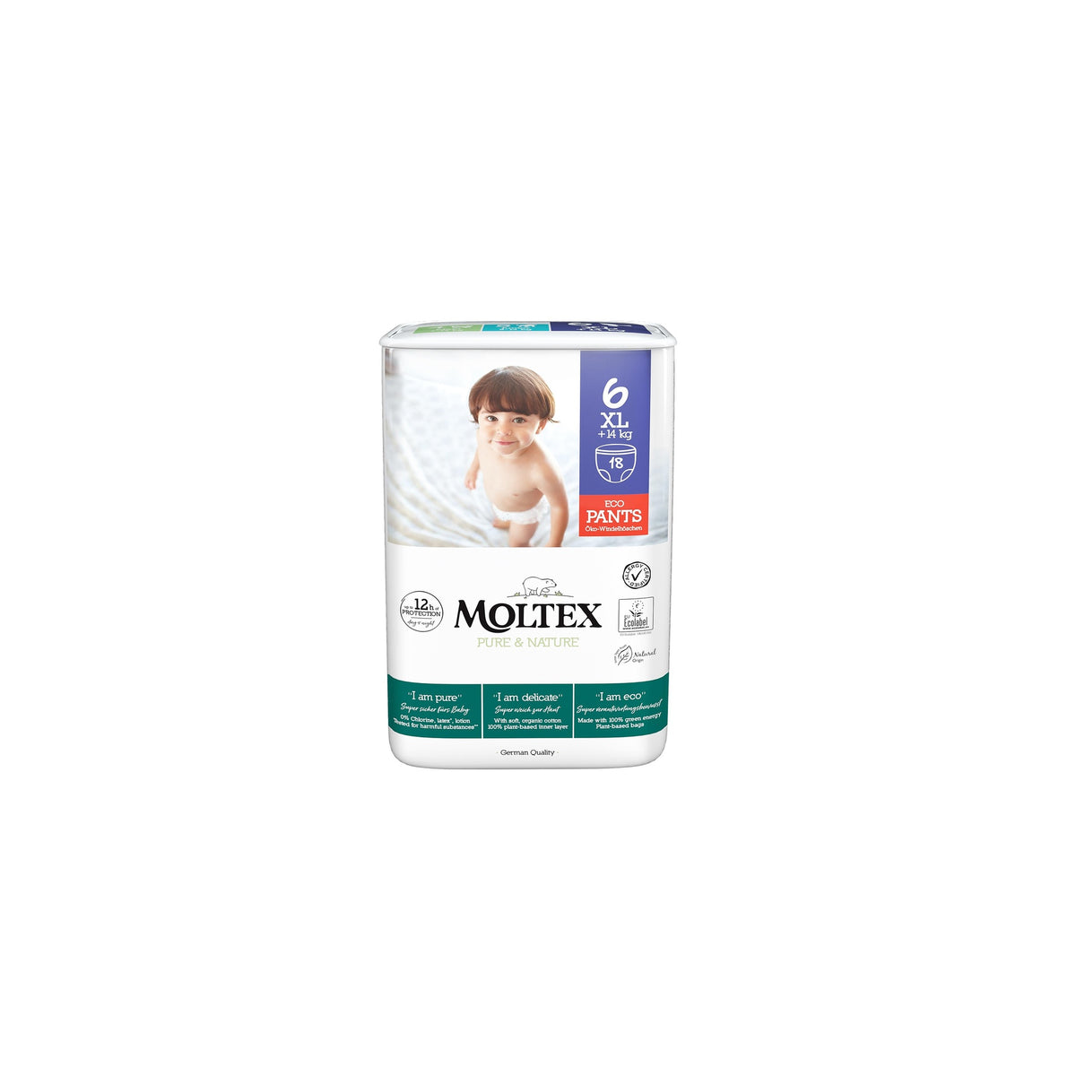 PROMOÇÃO ESPECIAL Calça Moltex Pure &amp; Nature T6 (+14 kg), 36 Unidades