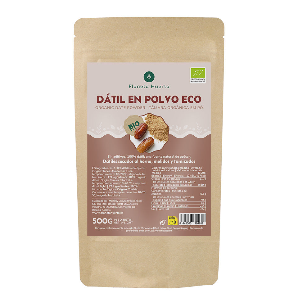 Planeta Huerto Tâmara em Pó 500 g