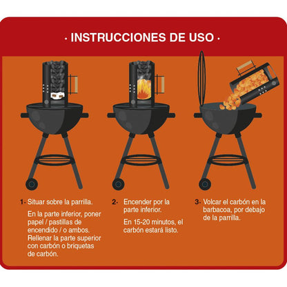 Isqueiro de carvão Okfuego para churrascos