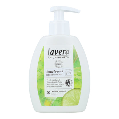 Recarga de sabonete líquido Lavera Fresh Lime 250 ml
