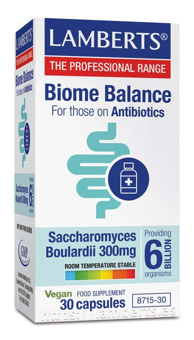 Saccharomyces Cerevisiae Boulardii Lamberts 30 cápsulas
