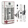 Caixa de oferta dupla de maquilhagem para os olhos NaturaBIO Cosmetics, eyeliner preto + máscara de pestanas preta para volume, Natubio Cosmetics