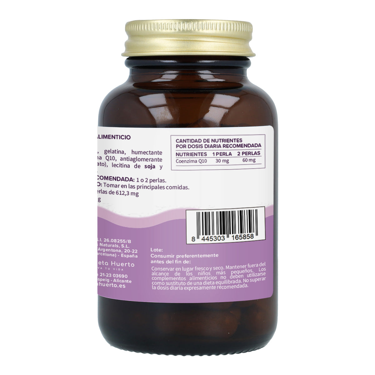 Coenzima Q10 30 mg Planeta Huerto 60 pérolas