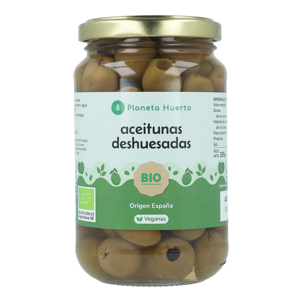 Azeitonas sem caroço Eco Planeta Huerto 335 g