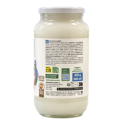Óleo de coco biológico, NaturGreen 800 g