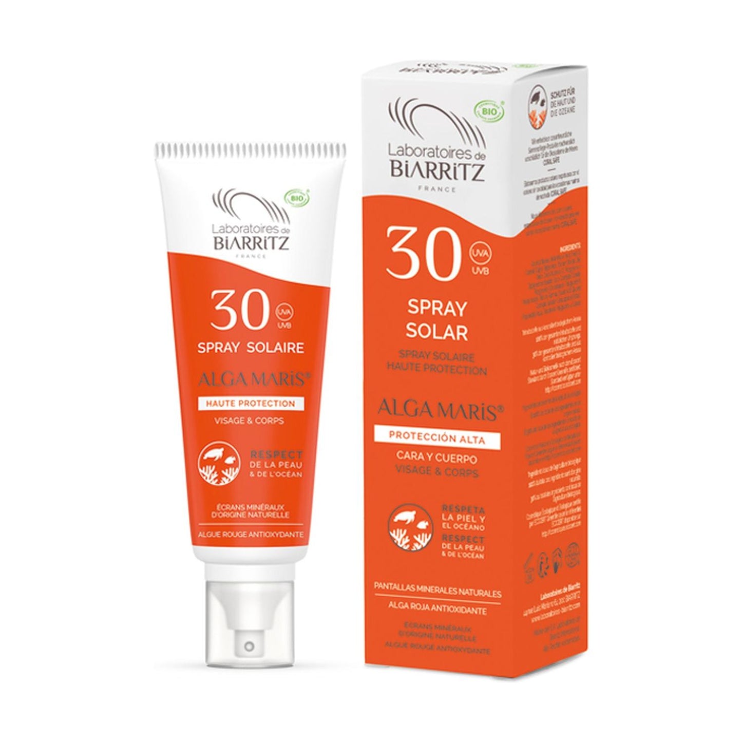 Spray Solar Facial e Corporal Algas Maris FPS 30 100 ml