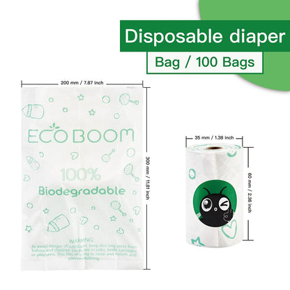 Sacos biodegradáveis ​​​​100% compostáveis ​​​​Ecoboom 5x20 sacos