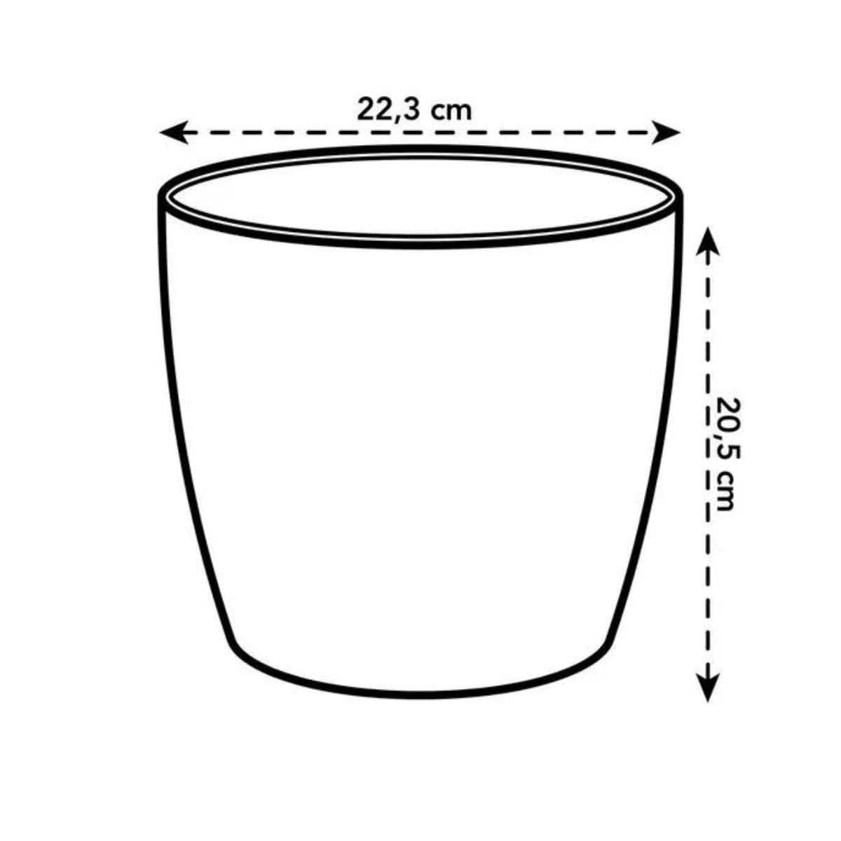 Coleção Elho Coffee Vaso Redondo Reciclado 18 cm
