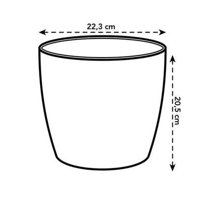 Coleção Elho Coffee Vaso Redondo Reciclado 18 cm