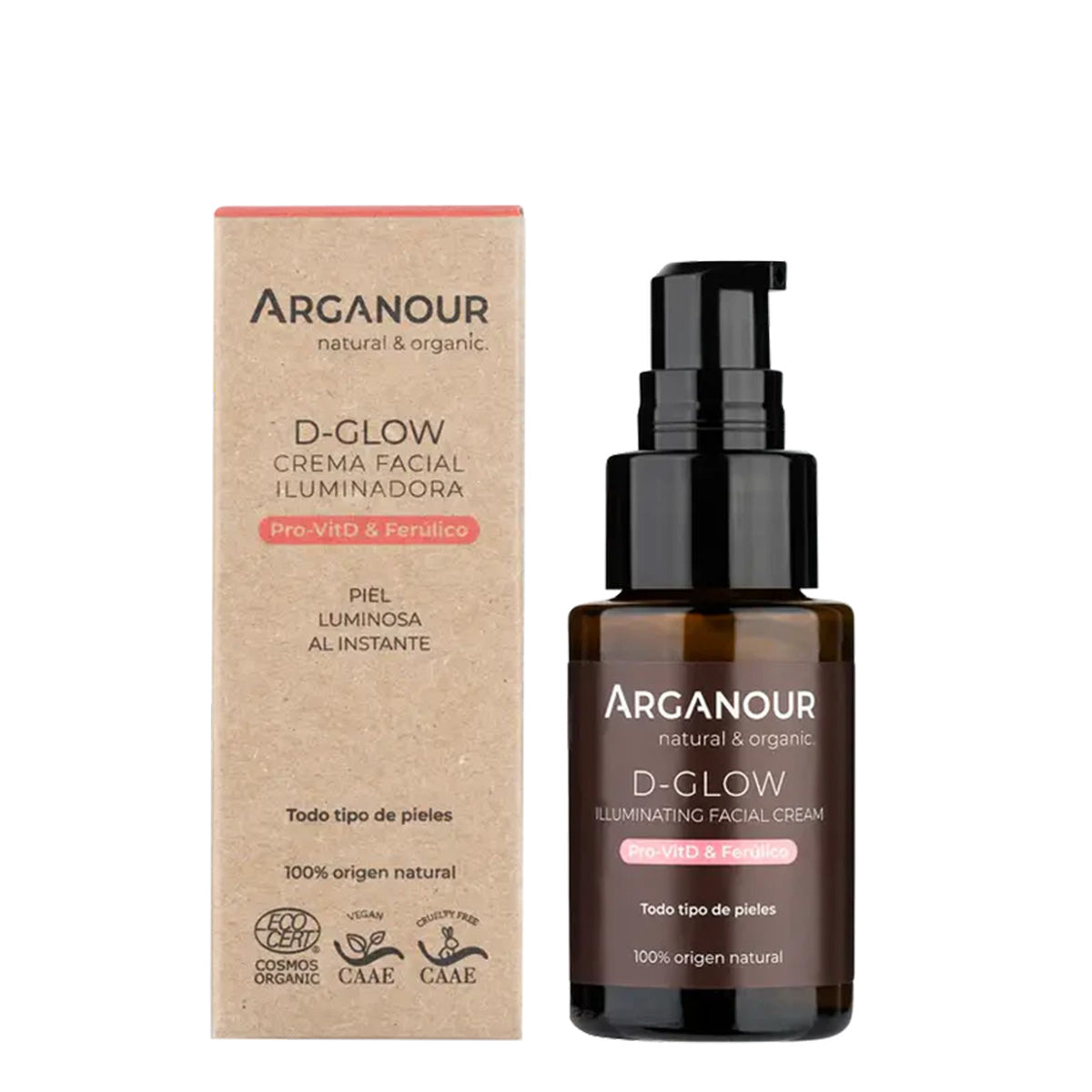 Creme facial iluminador D-Glow 30 ml