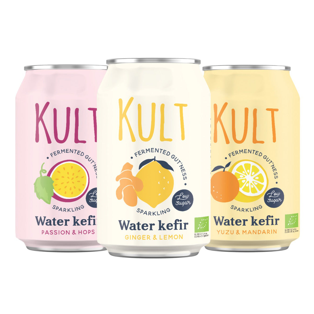 Água de Kefir de Yuzu e Tangerina KULT 330 ml