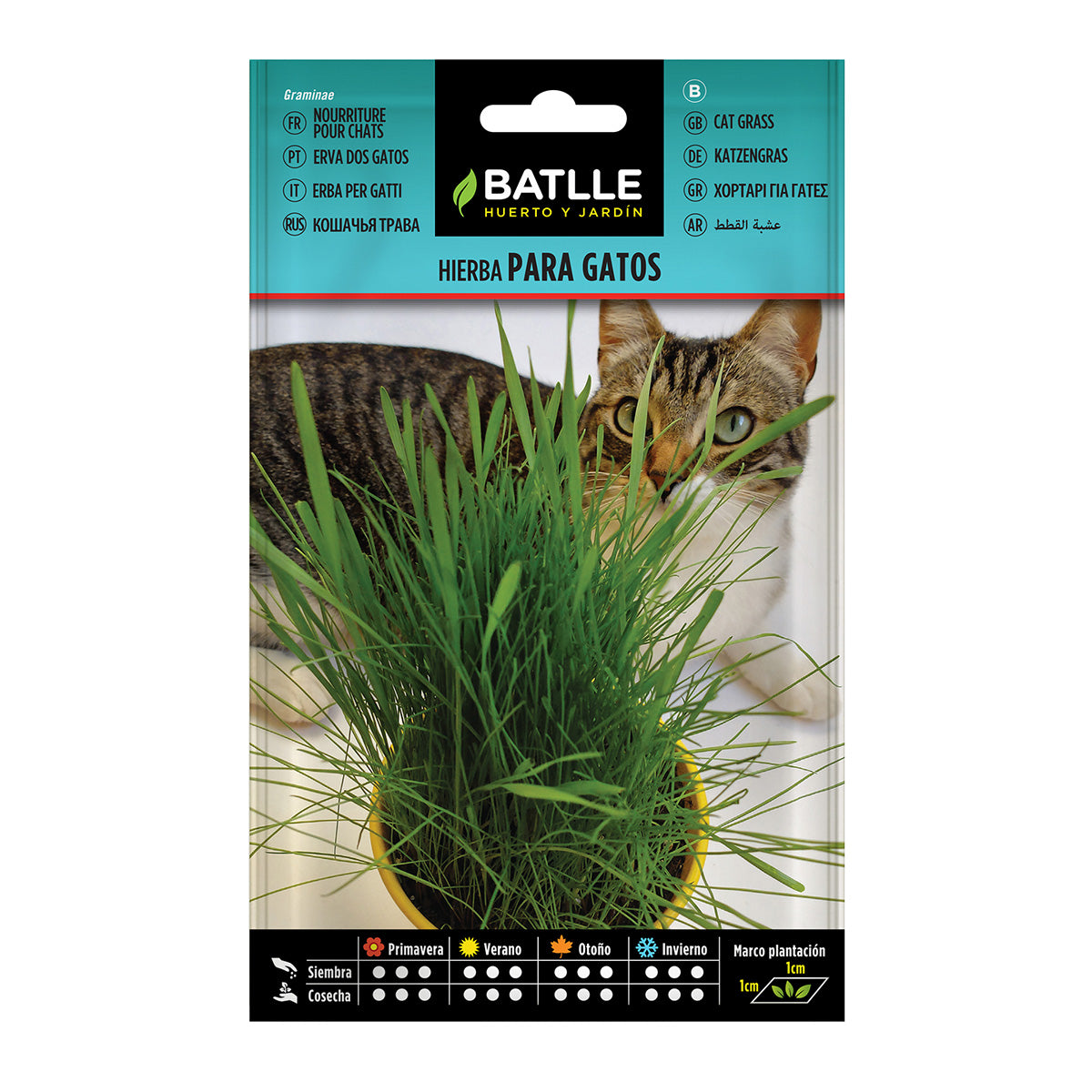 Sementes de erva para gatos Batlle