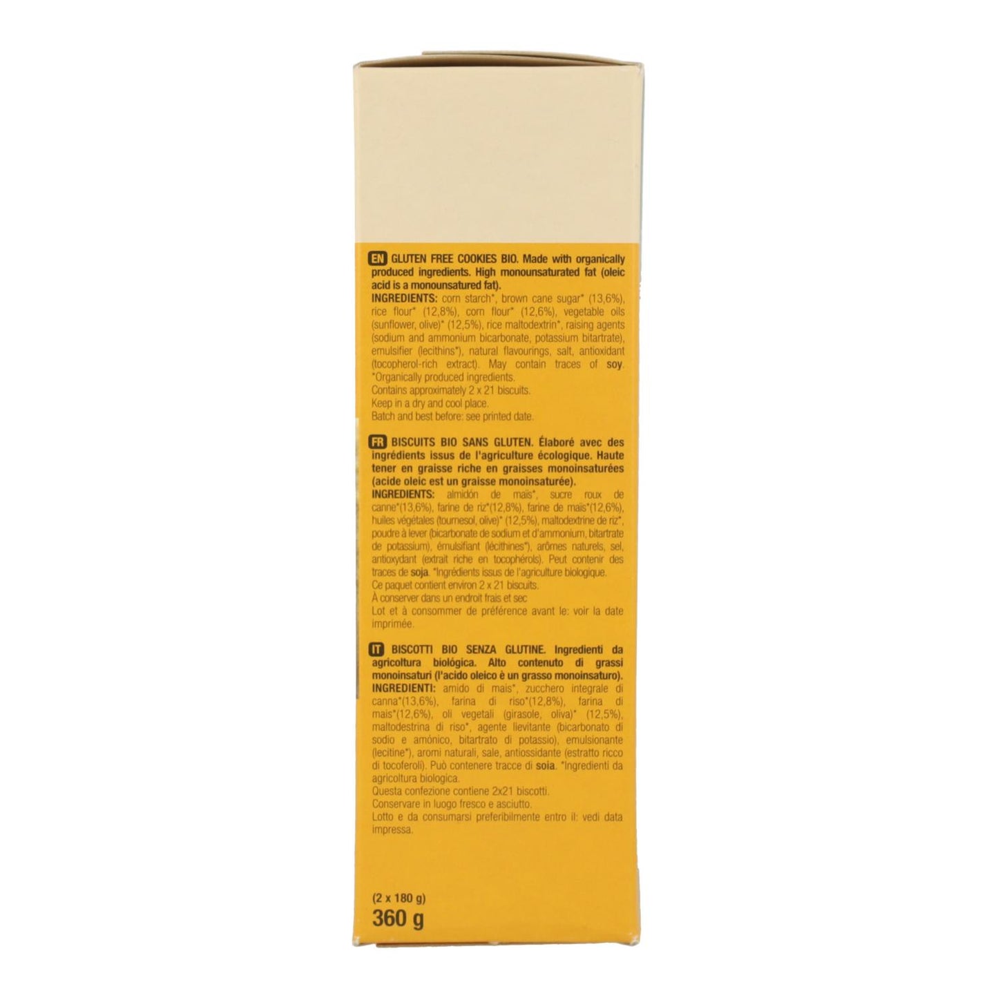 Bolachas Bio Sem Glúten 2P Santiveri 360 g