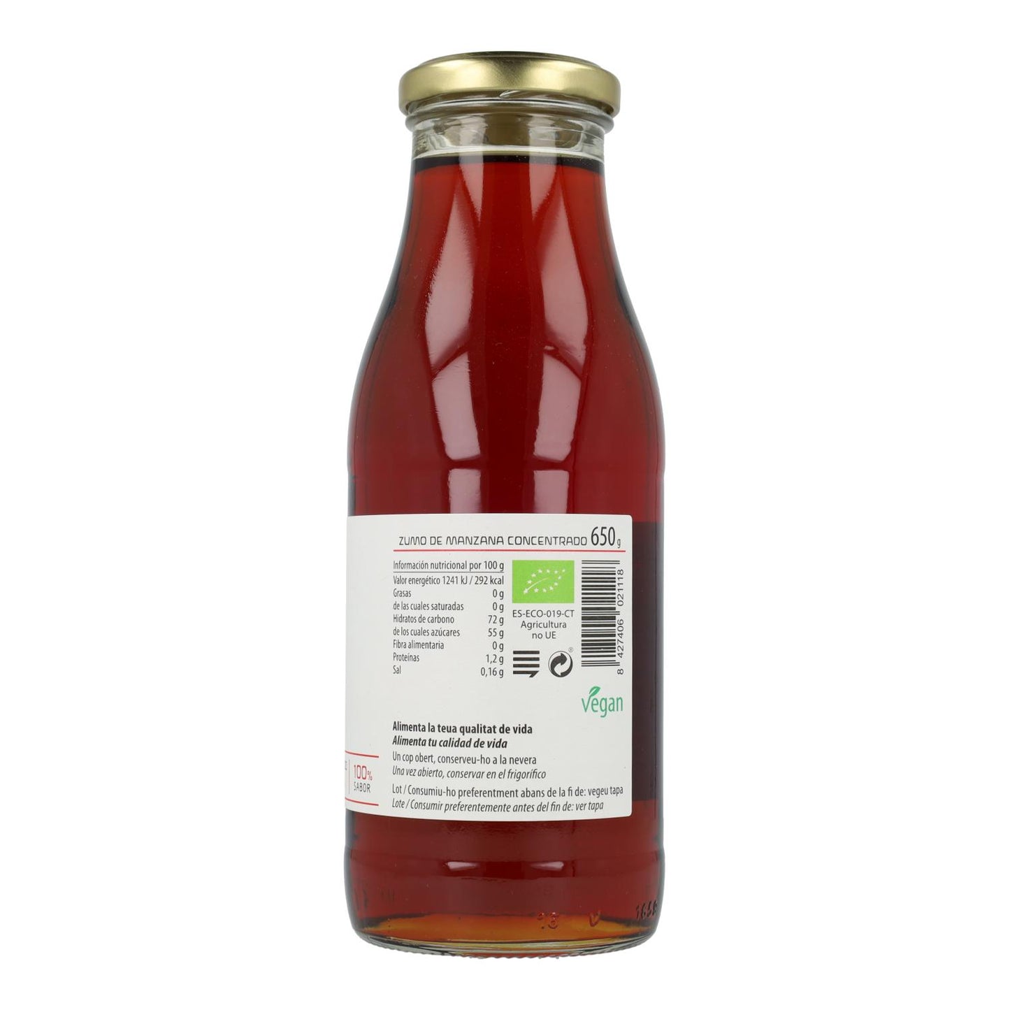 Concentrado de Maçã Cal Valls, 500 ml