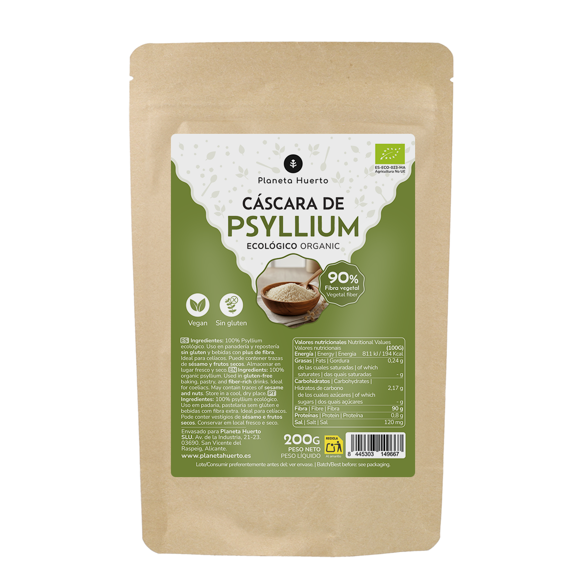 Casca de psílio Casca ECO Planet Garden 200 g