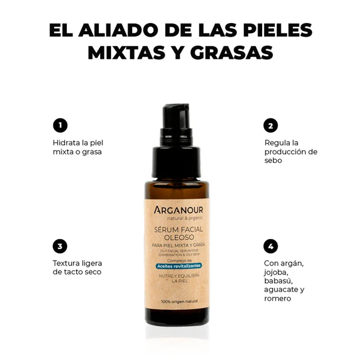 Arganour Sérum Facial Oleoso 12 50ml