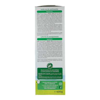 Leite de transição de cabra Holle 3 ECO 10+ meses biológico 400g