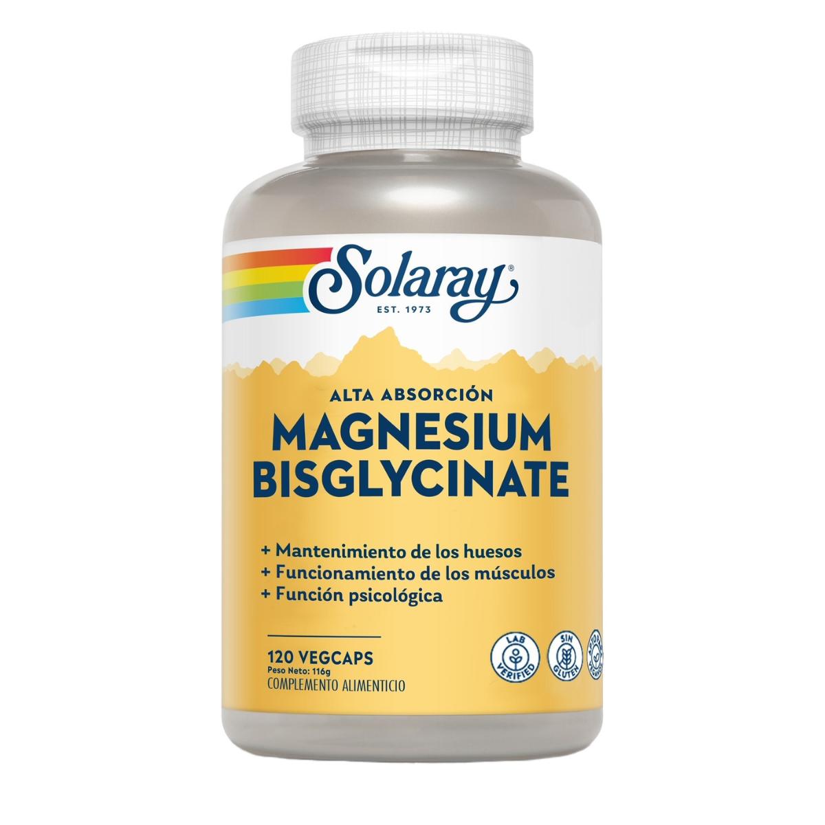 Bisglicinato de Magnésio 120 cápsulas vegetais