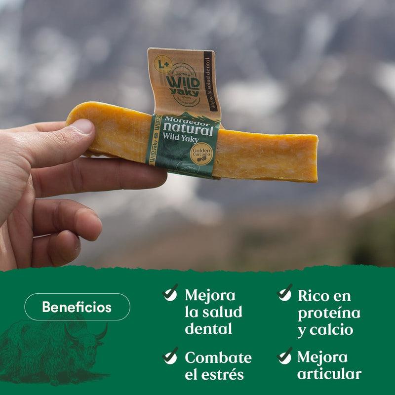 Mordedor Wild Yaky Golden Himalayan Yak Milk Bar com Cúrcuma Wild Balance 1 unidade