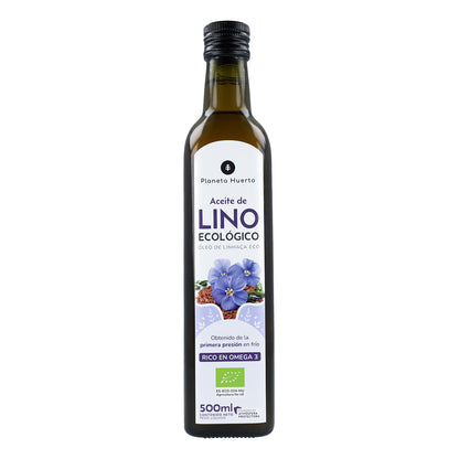 Óleo de Linhaça Prensado a Frio Planeta Huerto ECO 500 ml