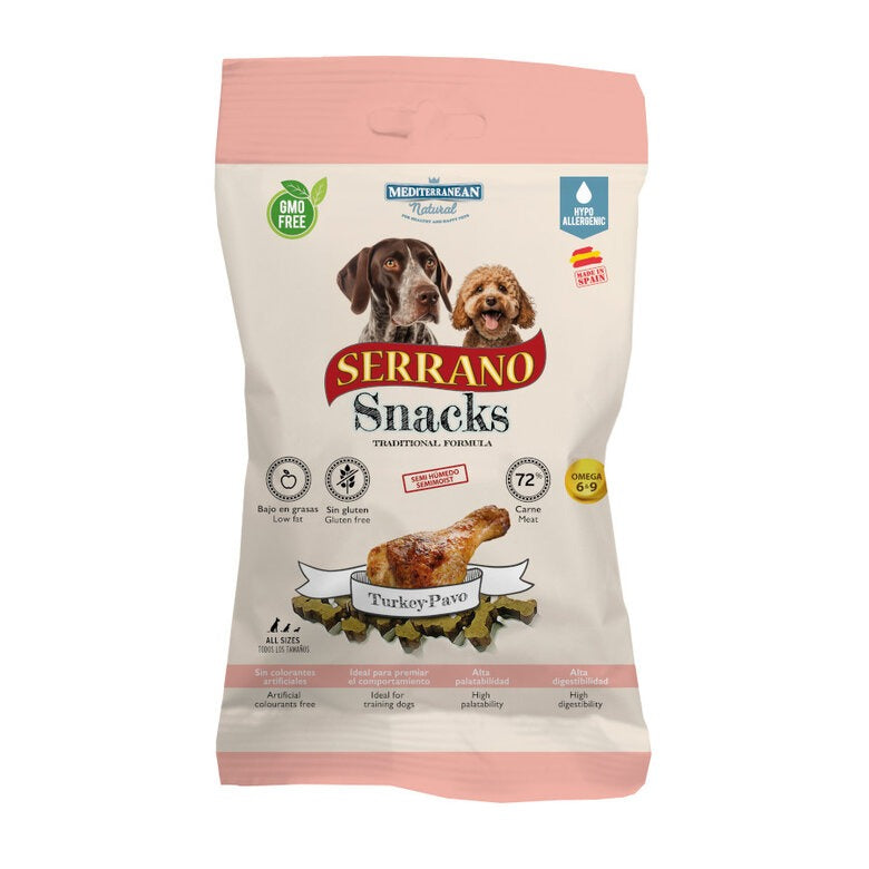 Petiscos de Peru Serrano para Cães 100g