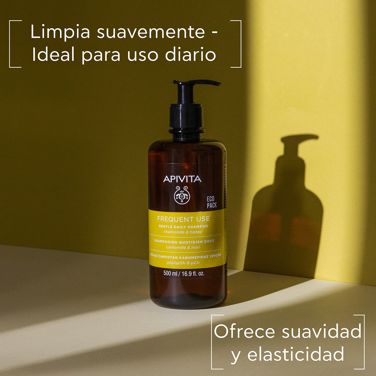 Champô diário suave - APIVITA ECOPACK, 500 ml