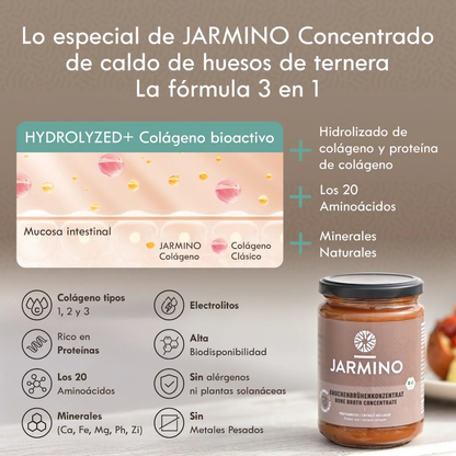 Caldo de Osso Bovino Concentrado Biológico Jarmino 440 g
