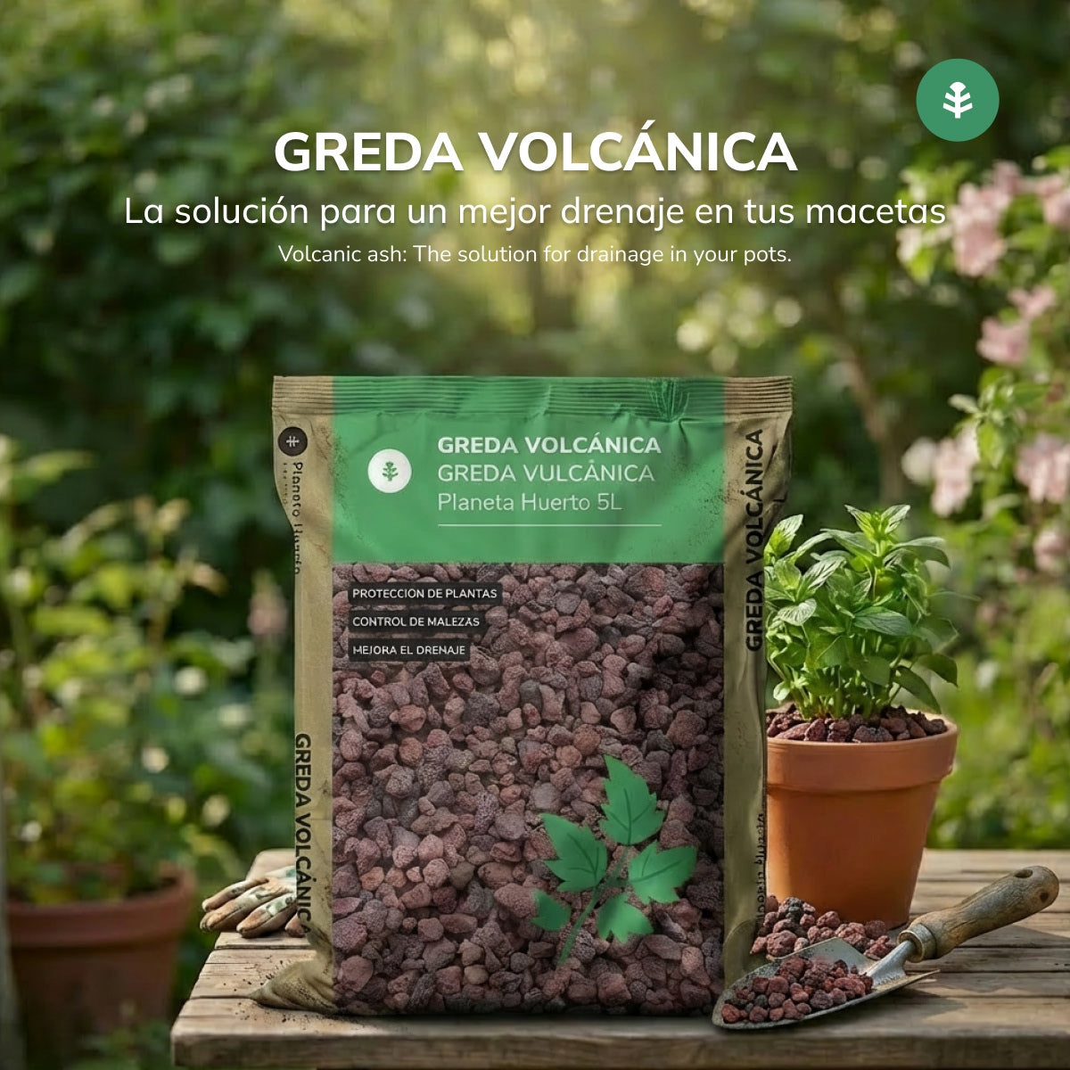 Argila Vulcânica Planeta Huerto 5 Litros