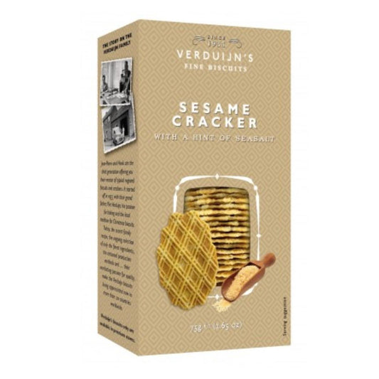 Bolachas com sésamo e sal marinho Verduijns 75g