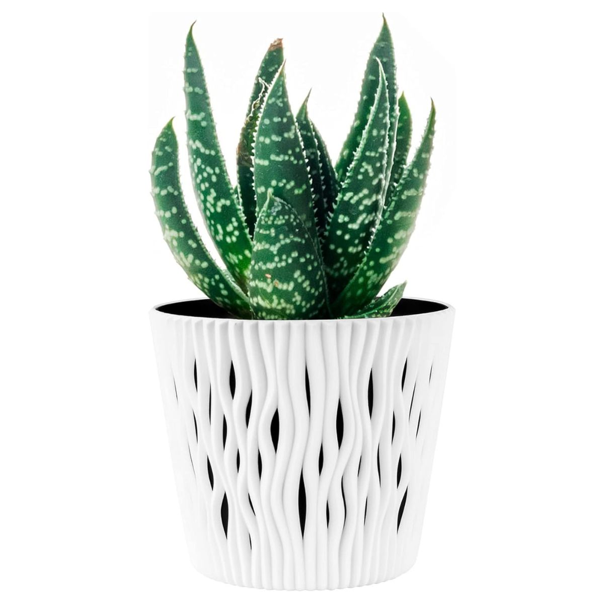 Vaso Duna com inserto branco D 22 x 19
