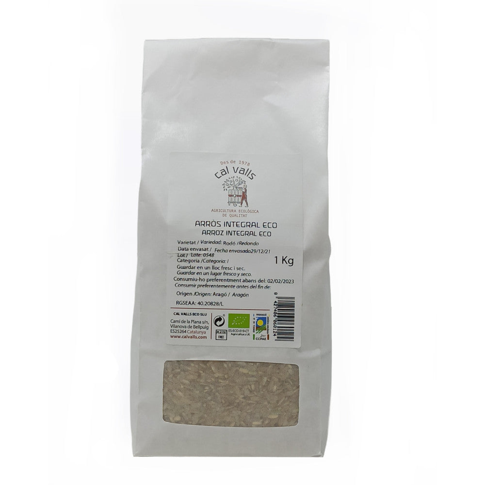 Arroz Integral Nacional ECO Cal Valls 1 Kg