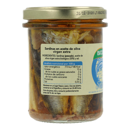 Sardinhas em lata Bio Biocop 138 g