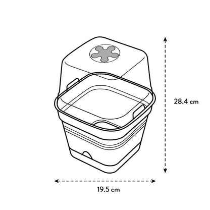 Vaso de cultivo ALLIN1 Green Basics Elho Antracite