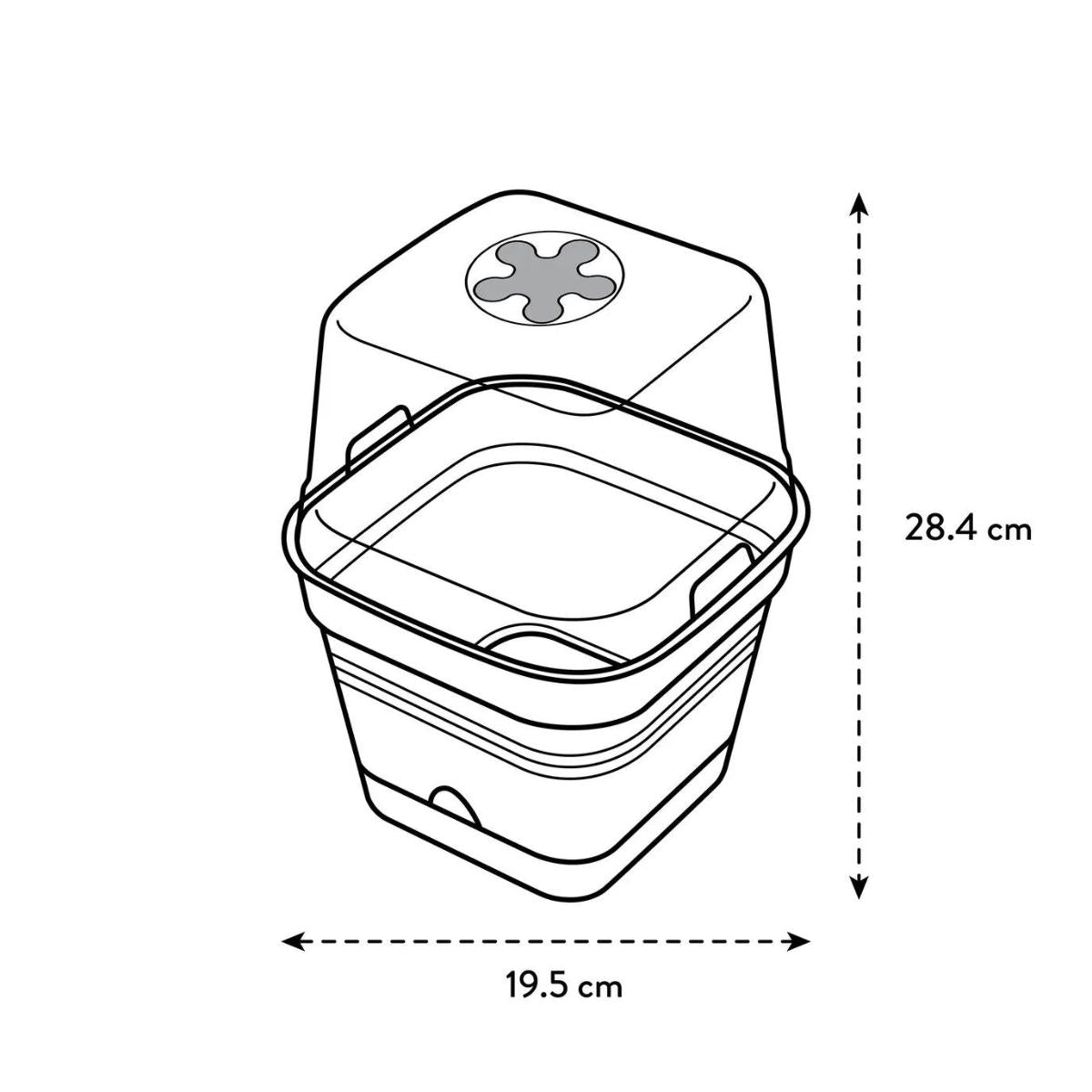 Vaso de cultivo Green Basics Elho Antracite 30 cm