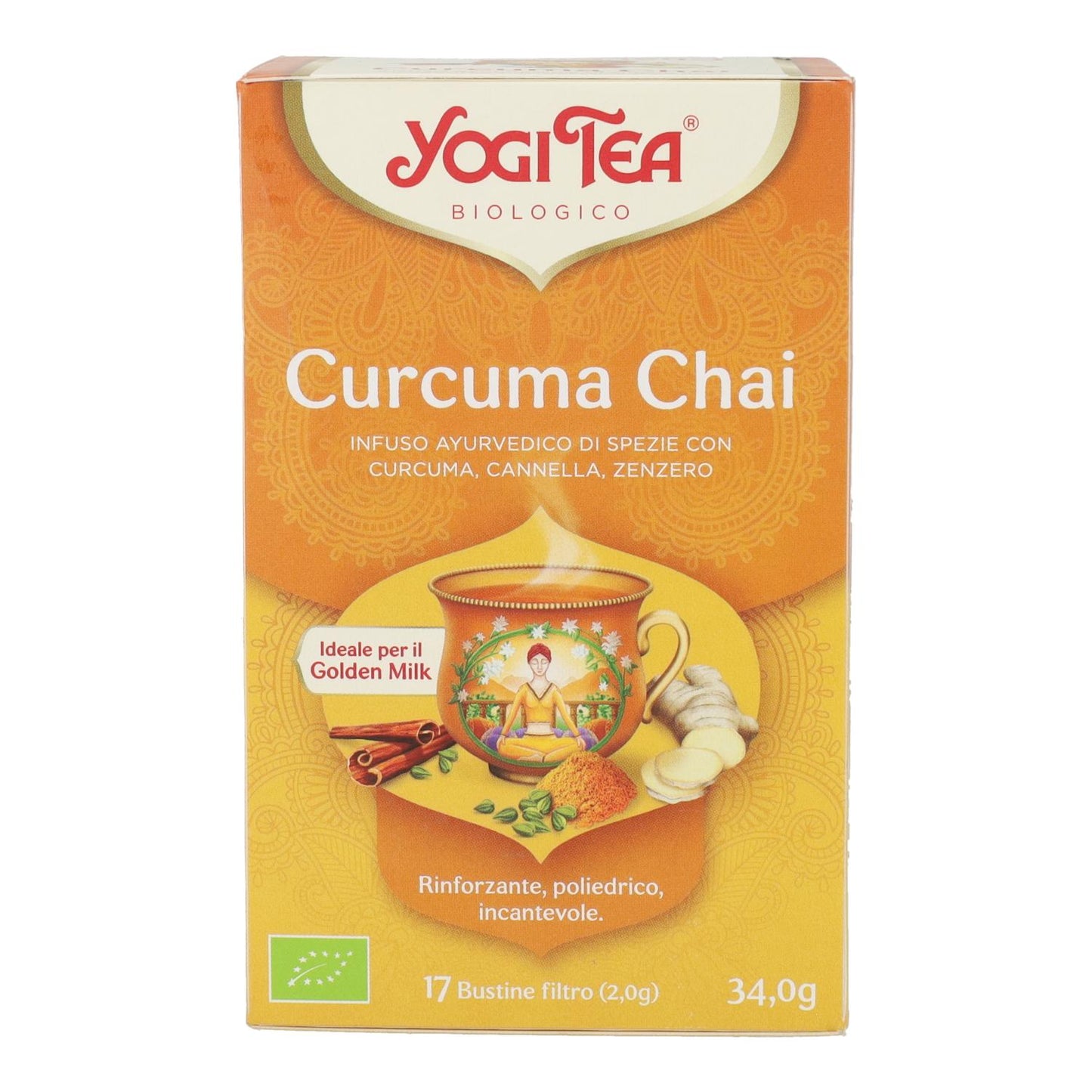 Yogi Tea BIO Turmeric Chai, 17 saquetas de chá